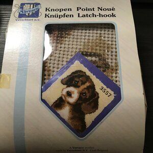 Vervaco Latch Hook Kit 3557 Series 3500 Puppy Dog Labrador Retriever 16 “x 16 “